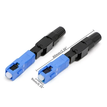 

100PCS SC Optic Fiber Quick Cold FTTH SC Single Mode UPC Fast Connector
