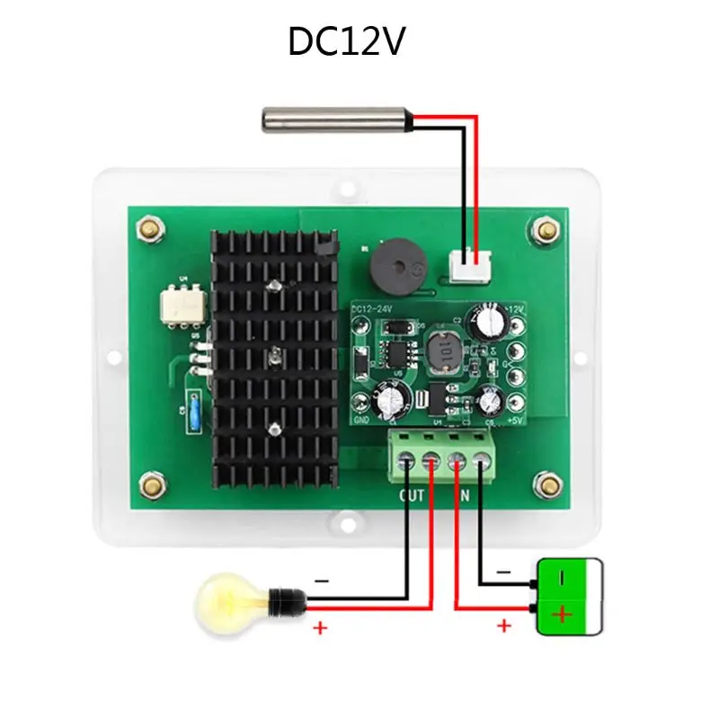 

XH-W1621 DC12V/AC220V Digital Thermostat PID Constant Temperature Controller 6XDD