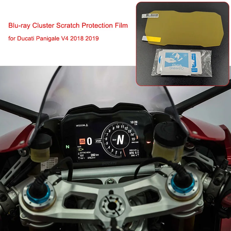 for Ducati V4 Panigale V4 19 Cluster Scratch Protection Film Speedometer Dashboard Shield for Ducati Panigale V4