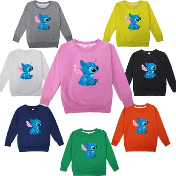 

Stitch Pattern Printing Sportswear Women Boy Casual Sportswear Sportswear Funny Casual Sportswear Tops Cotton Sweatshirt