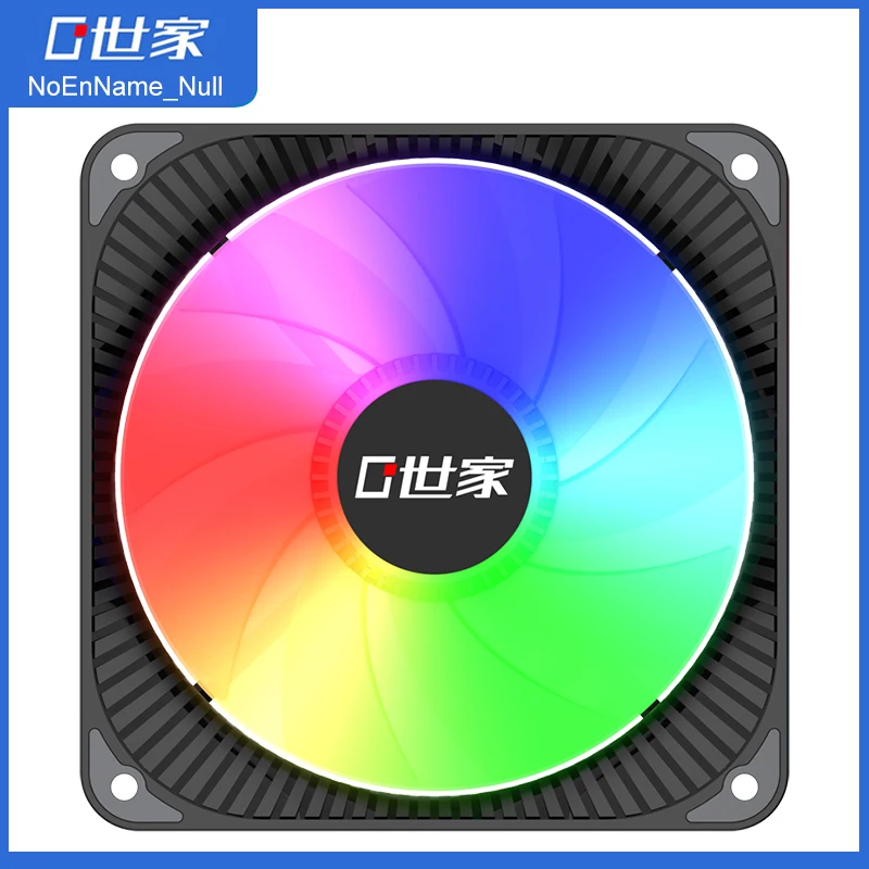 NoEnName_Null FC120PS Computer Case PC Cooling Slient Fan For CPU Cooler Radiator 120mm PWM Colorful Small 4Pin Quiet PC Fan