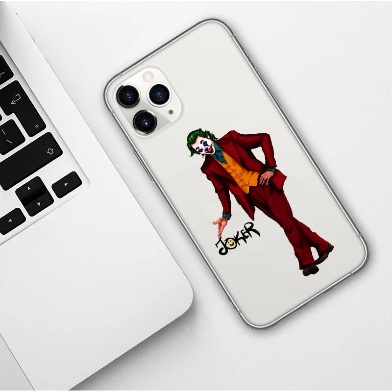 Джокер фильм ужасов отряд самоубийц Joaquin Феникс положить на счастливое лицо чехол для iPhone 11 Pro Max SE X 6S 7 8 Plus XR XS MAX - Цвет: TPU