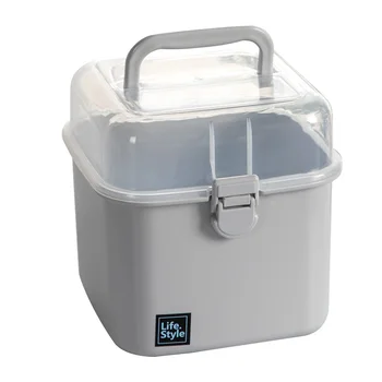 

Medicine Chest Household Medicine Box Trumpet Student Dormitory Family Drugs Medicine Accept Box Trivial Love Portable Plastic