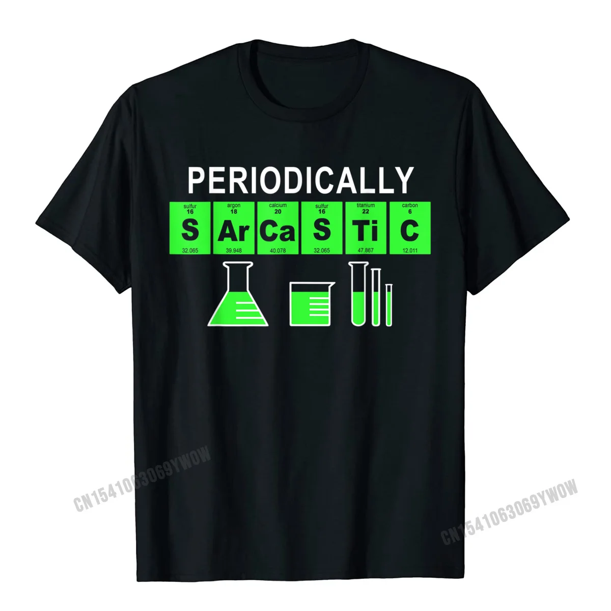  Men's T-Shirt Printing Summer Tees 100% Cotton Crew Neck Short Sleeve Street T-shirts Summer Fall Wholesale Periodically Sarcastic Funny Chemistry Science Novelty T-Shirt__104 black