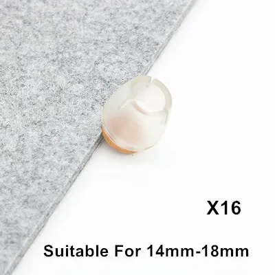 16Pcs 3 Size Chair Leg Caps Table Leg Protector Covers Silicone Furniture Table Leg Pads Round Bottom Circle for Chair Round Cap S