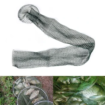 

1pcs Beautiful Design Fishing Tackle Portable Fish Cage Small Quick-drying Folded Fishing Nets Tackle