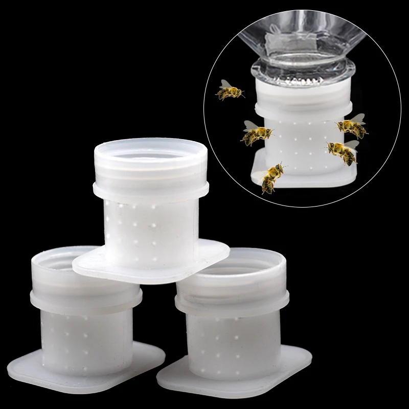Beekeeping Tools Beekeeping Accessories Bees Water Feeder 10PCS Bee Drinker Needle Hole Type Bee Feeder Anti Drowning Drinking Equipment Plastic Water Container