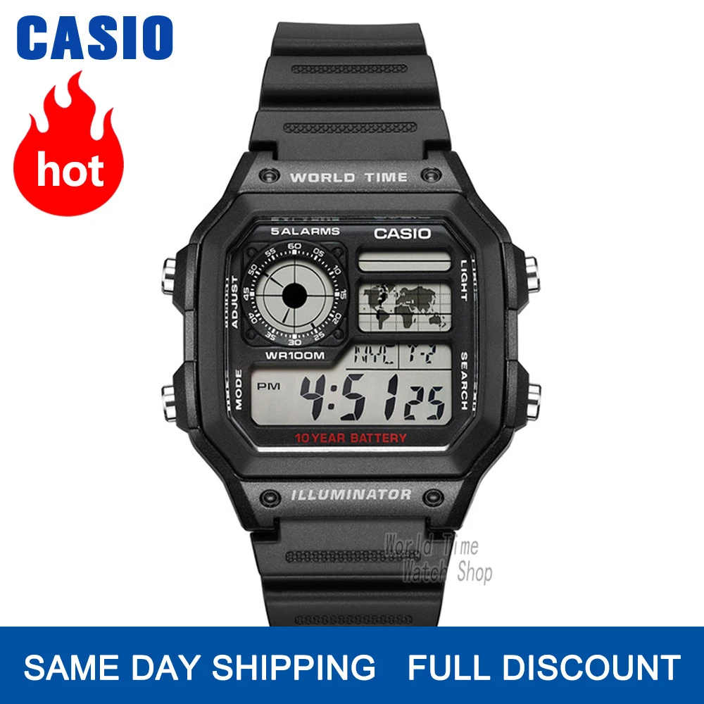 часы casio мужские Взрыв лучшие марки класса люкс LED военные цифровые спортивные