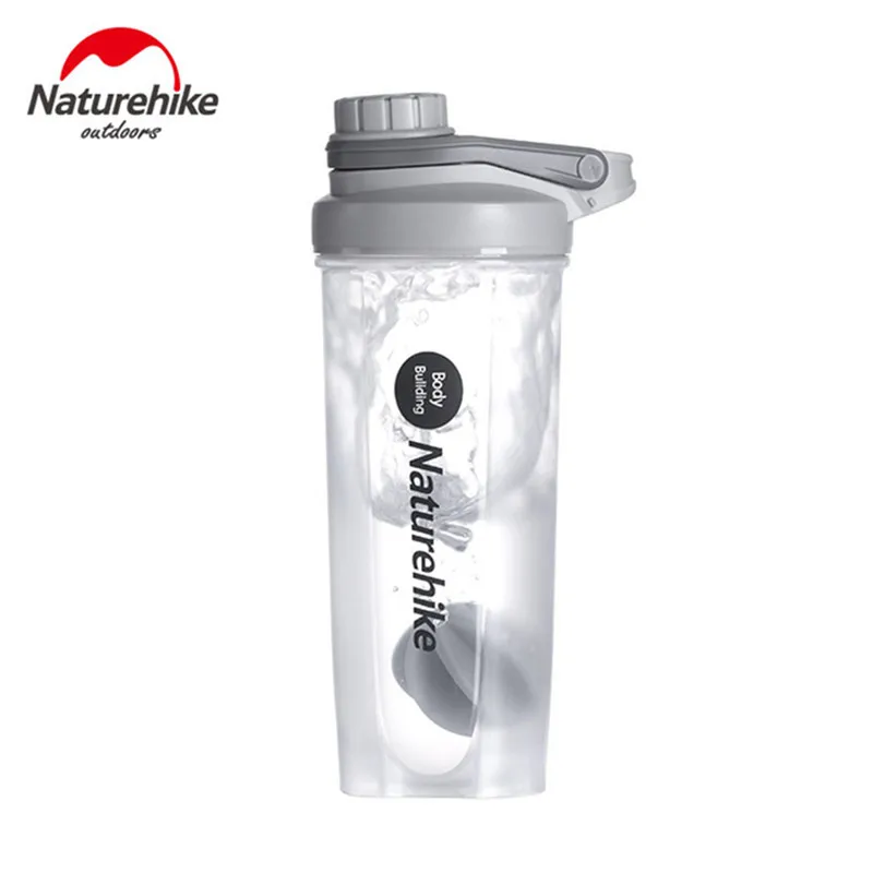 Gray Naturehike бутылки для спорта на открытом воздухе, 700 мл, портативные, для фитнеса, молочного коктейля, чашка для смешивания, для бега, фитнеса, спортивный чайник NH19SJ003 - Цвет: Gray