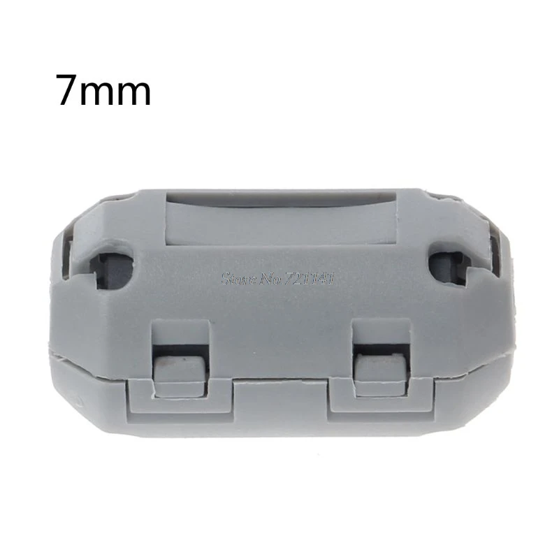 7 мм Серый ферритовый сердечник кольцо дроссель бисера RFI EMI подавитель шума Фильтр для шнура питания USB кабель антенна Аудио кабель Прямая поставка