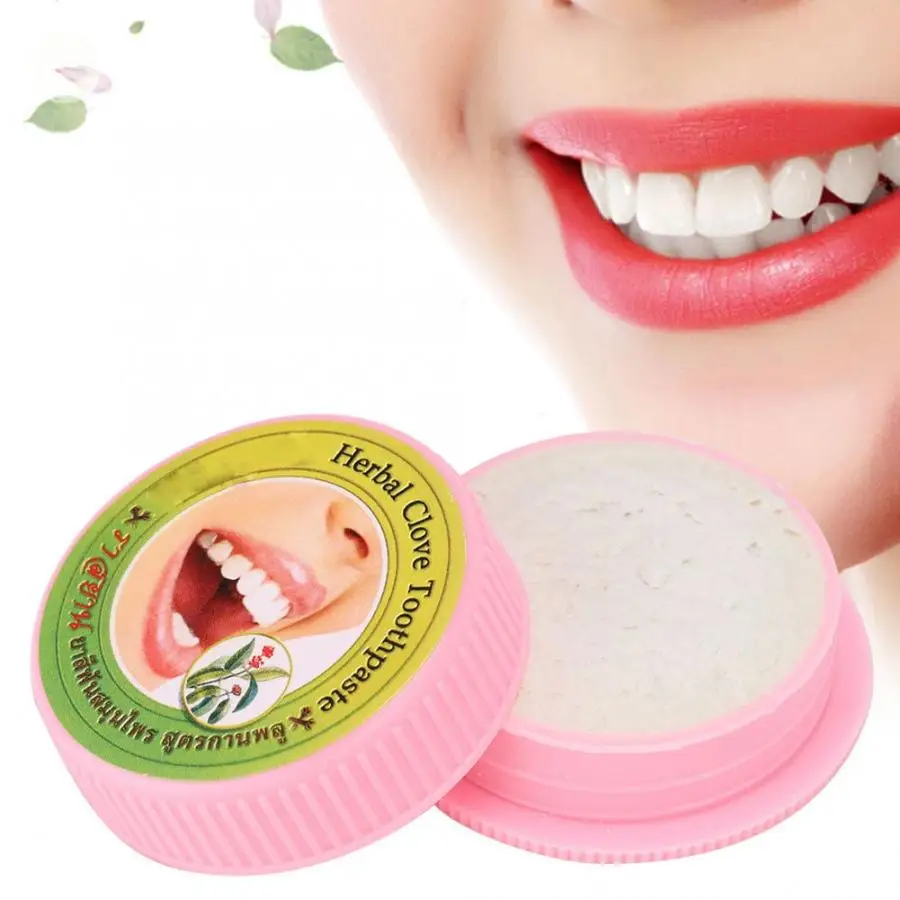 

Whitening Toothpaste Clove Herb Teeth Whitening Toothpaste Remove Stain Tooth Powder Oral Care 25g Whitening Toothpaste