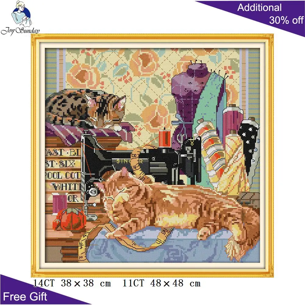 Домашний декор Joy Sunday Cat швейная машина для детей кошек бабочек толстых на дереве