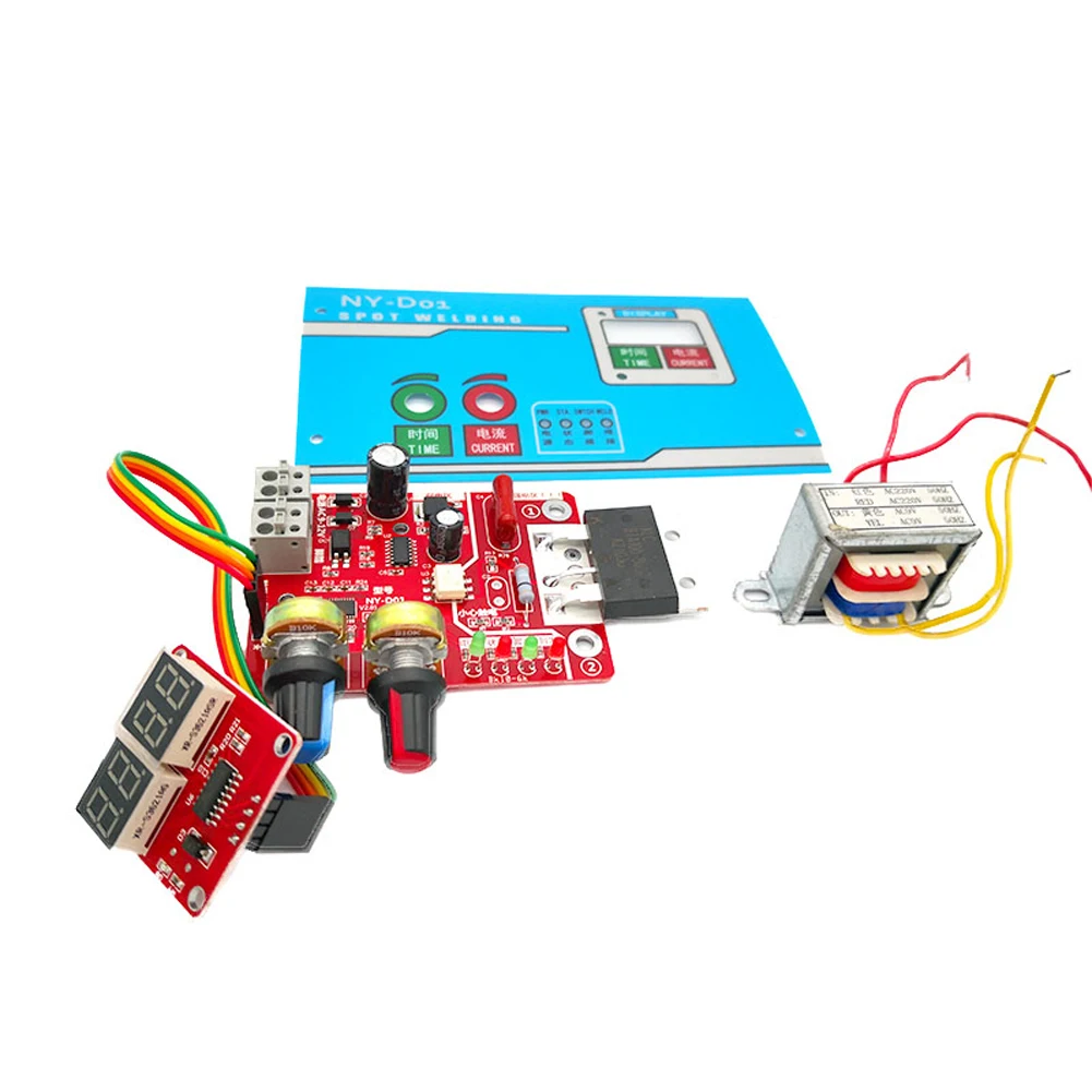 NY-D01 Spot Welding Machine DIY Controller Panel Time and Current Control Function with Digital Display hot stapler plastic