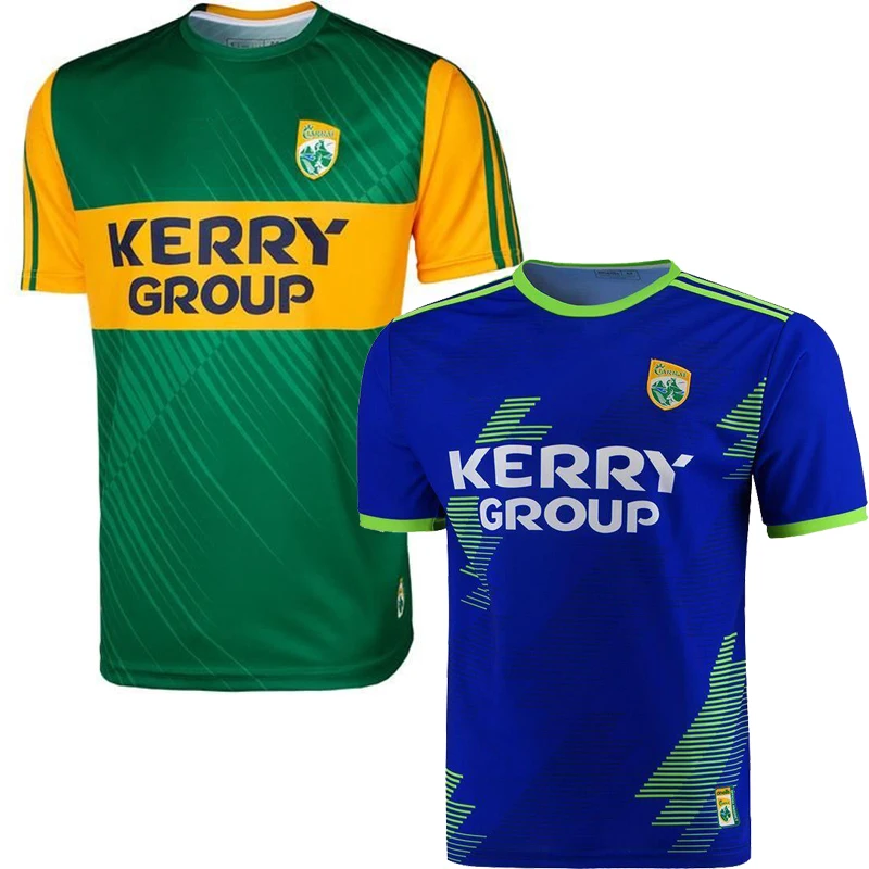 Camiseta de Rugby de Kerry para hombre, ropa deportiva para casa, S-5XL, 2021