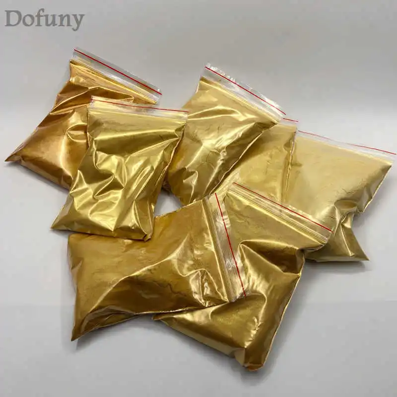 Nail Powder 50g Royal Gold Powder Pigment Nail Art Craft Classical Golden Glitter Powder Flash Dust Decoration Paint Coating