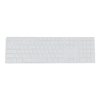 

Silicone Thin Keyboard Skin Cover Protector With Numeric Keypad For Apple iMac Transparent