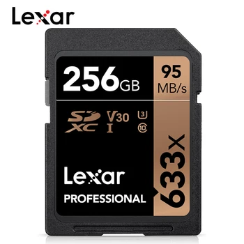 

Lexar 633x 64GB U3 SDXC 128GB 256GB 512GB U3 SD Card SDXC Professional Memory Card uP Up to 95MB/s For 4K Video Camera