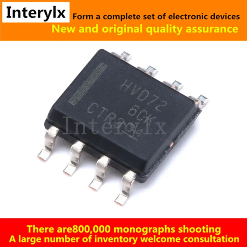 10 шт./лот SN65HVD72DR SN65HVD72 HVD72 IC приемопередатчик HALF 1/1 8soic | Электронные компоненты и