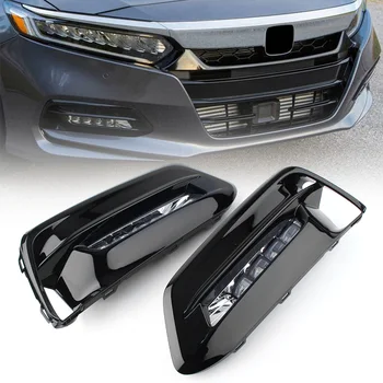 

For Honda Accord 10th 2018 2019 Car Front Bumper LED Fog Light Assembly LED DRL Daytime Running Lights