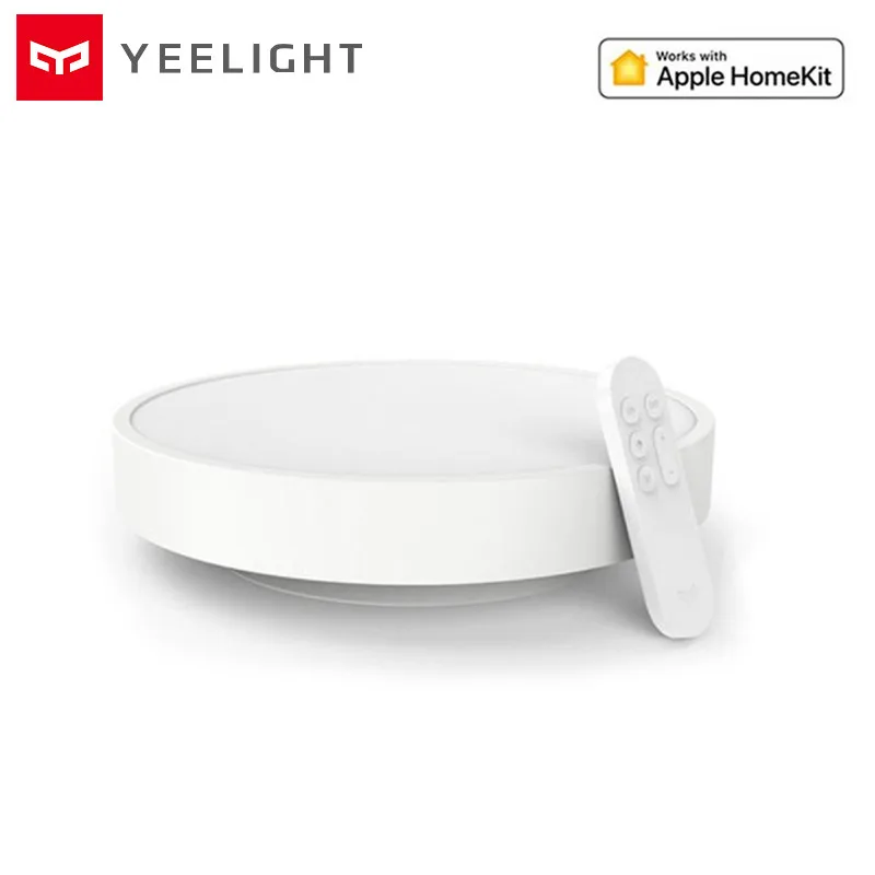 Mijia Yeelight, умный потолочный светильник, дистанционное приложение, Wi-Fi, Bluetooth, управление, умный светодиодный IP60, пылезащитный, для Mihome, приложение, Apple, Homekit - Цвет корпуса: White