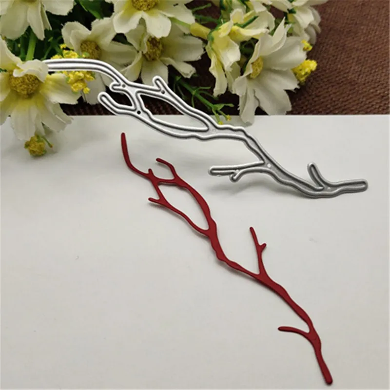 Branches metal cutting dies cut die mold Christmas flower leaves Scrapbook paper craft knife mould blade punch stencils dies