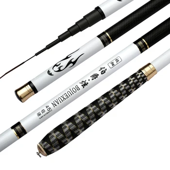 

Goture BOJUEXUAN Telescopic Fishing Rod 2.7m 3.6m 4.5m 5.4m 6.3m 7.2m 98% High Carbon Super Light Hard Stream Hand Fishing Pole