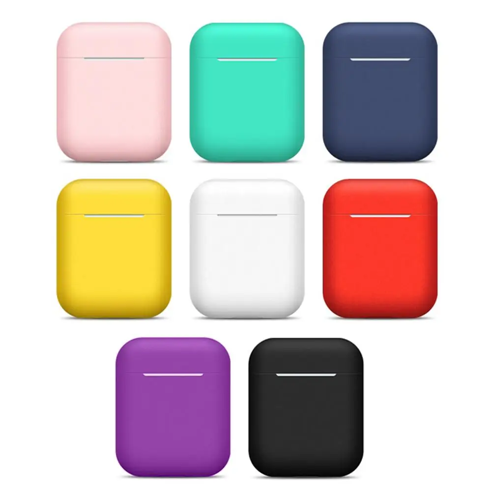 

Silicone Bluetoothes Wireless Earphone Case ForAirPods Case Protective Cover Skin Accessories For Apple Airpods2 Charging Box