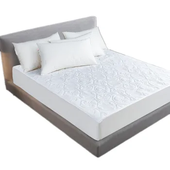 

Solid Color Quilted Embossed Waterproof Mattress Protector Fitted Sheet Cover for Mattress Thick Soft Pad for Bed Sheet Cover