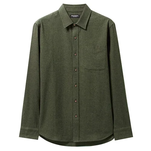 05Green Giordano мужская повседневная рубашка с длинными рукавами и классическим воротником, из натурального хлопка - Цвет: 05Green