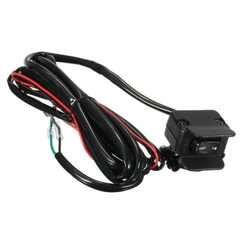 

Motorcycle ATV/UTV Winch Rocker Switch Handlebar Control Line Electric Winch Accessories