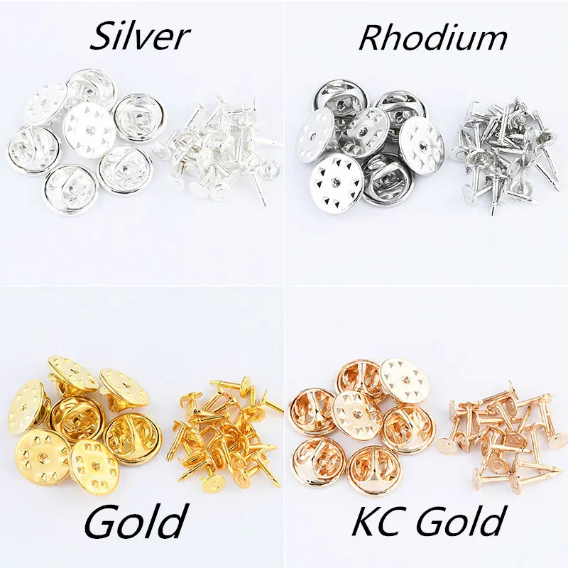 Back Butterfly Clasp Pin Badge Pin Clutch Butterfly Clasp 20set 