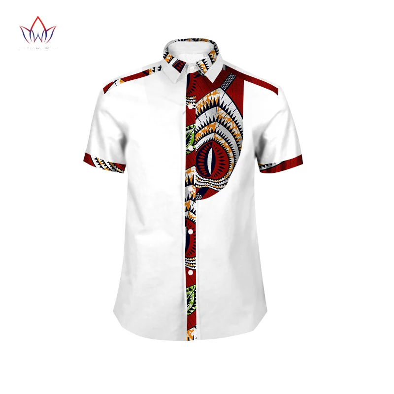 Mens Shirt New African Men Clothing Short Sleeve Dashiki for Men Slim Fit Brand Clothing 6XL African Print Shirts WYN306
