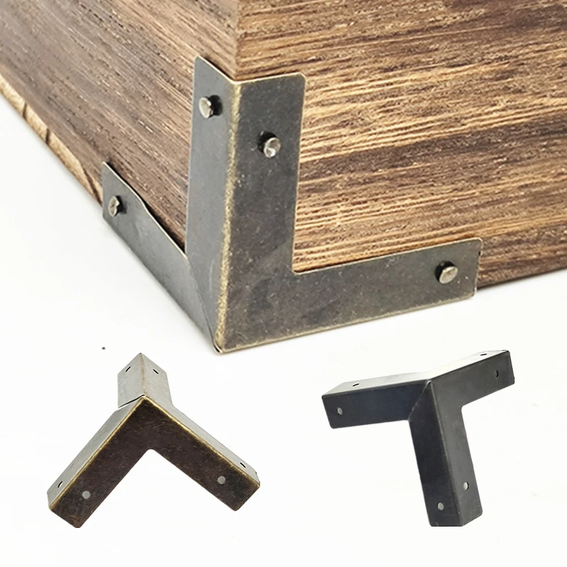 8Pcs Wooden Box Corner Protectors Antique Bronze