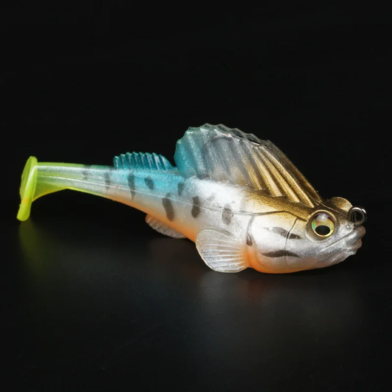 

Jumping Fish Lead Plating Fish Bottom Anti-Hanging Mandarin Fish Bass Fishing Snakehead Sea Fish Lure Soft Bait Freshwater Catfi