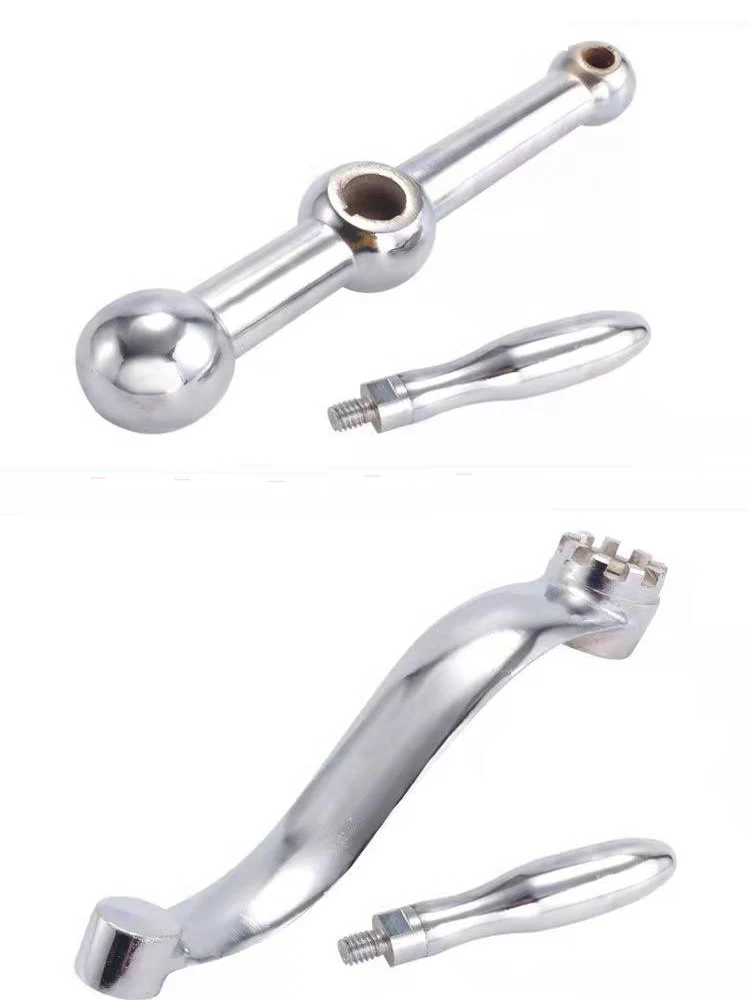1xTurret Milling Machine Accessories D26 Three Ball Handle Olive Workbench Lifting Crank Single Wrench NC Accessories milling machine accessory