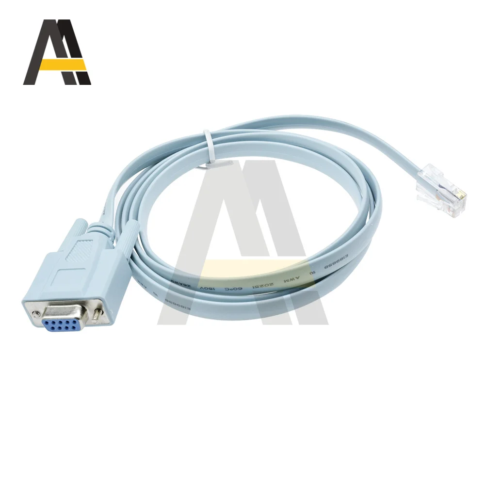 1pcs For Cisco Console Cable RJ45 Cat5 Ethernet to RS232 DB9 COM Port Serial Female 9Pin Routers Network Adapter Blue 1.5m | Обустройство