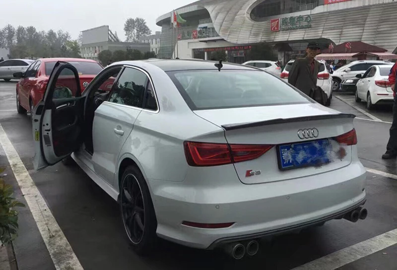Задний спойлер на багажник для Audi A3 S3 Sedan 4Doors 2013 2014 2015 2016 2017 2018|Спойлеры и крылья| |