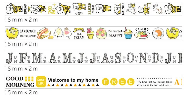 AngelHere Store 6 шт. Kawaii васи лента мультфильм девушка маскирующая лента DIY наклейки Скрапбукинг планировщик книга канцелярские принадлежности подарок