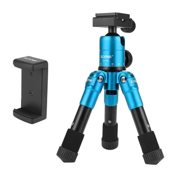 

Zomei Mini Table live Tripod for phone camera Stand for iPhone Smartphone Sony Canon with Phone Holder monopod mobile tripode
