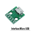 5 uds. De conector USB macho/MINI MICRO USB a conector hembra 2,54 conector B Tipo C USB2.0 3,0 convertidor hembra PCB ► Foto 2/6