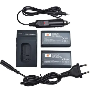 

DSTE 2x DMW-BLJ31e Camera Battery with EU Plug Charger and Car Adapter for Panasonic DMW-BGS1R,Lumix DC-S1,DC-S1R,DC-S1H