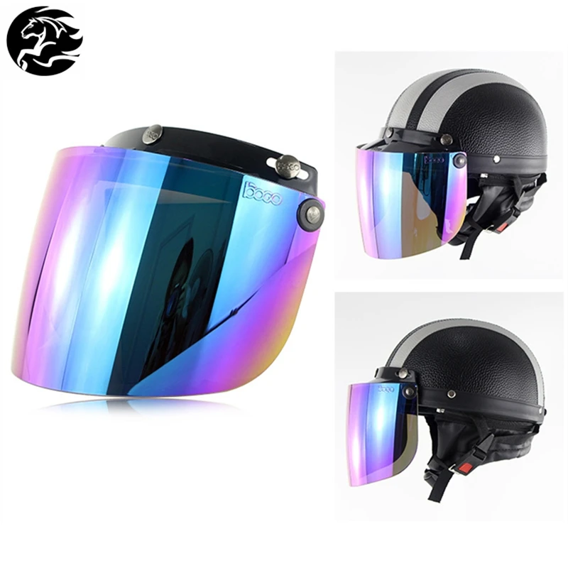 

New Motorcycle Visor Shield Flip Up Retro Helmets Bubble Motorcycle Visor Lens Casco Moto Glasses Shield Motor Bike Accessories