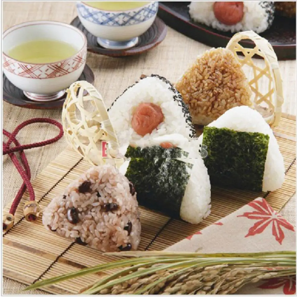 2 предмета/1 комплект, формочка для суши Onigiri рисовые шарики, обед Пресс производитель формы для домашней готовки утилита Кухня аксессуары Треугольники суши изготовления отливок