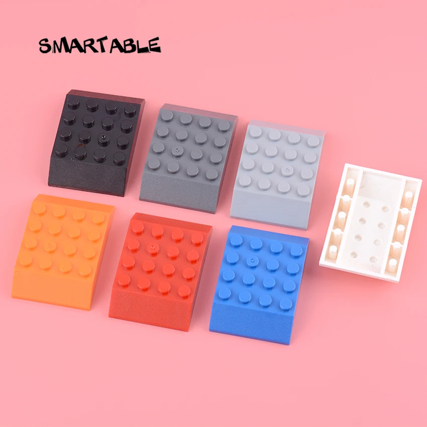 

Smartable Slope 45° 6x4 Train Ceiling Building Blocks MOC Train Parts DIY Toys For Kids Compatible City 32083 6pcs/lot