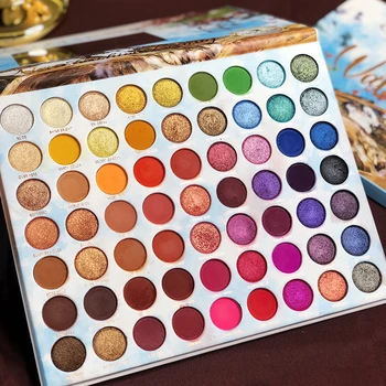 

2019HOT Colorful Eyeshadow Palette 63 Colors Matte Shimmer Blendable Bright Eye Shadow Pallete Silky Powder Pigmented Makeup Kit