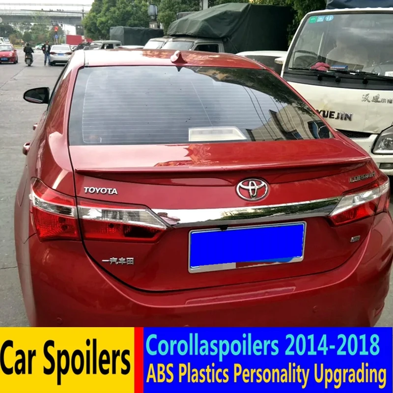 Спойлер для Toyota Corolla 2014 2017 спойлер из АБС пластика заднее крыло автомобиля новый