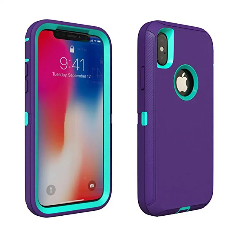 Для iPhone 11 Pro Max X XS Max Гибридный противоударный защитный чехол+ Зажим для ремня сверхпрочный защитный чехол для iPhone 6S 7 8 Plus