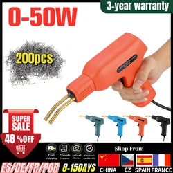 Soudeurs pour plastiques pratiques 50W, outils de Garage, agrafeuses à chaud, Machine de réparation de PVC, outil de soudage pour réparation de pare chocs de voiture 