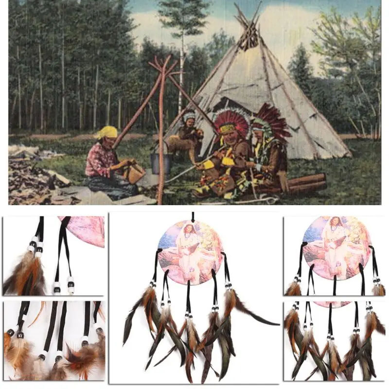 Indian Oil Painting Character/Horse Dream Net With Pattern Of Horse/Character H1 x