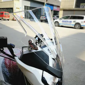 

Universal Windscreen For Suzuki Yamaha Honda Kawasaki Benelli Ducati KTM Screen Glass Windshield Bracket 7/8" Or 1" Handlebar